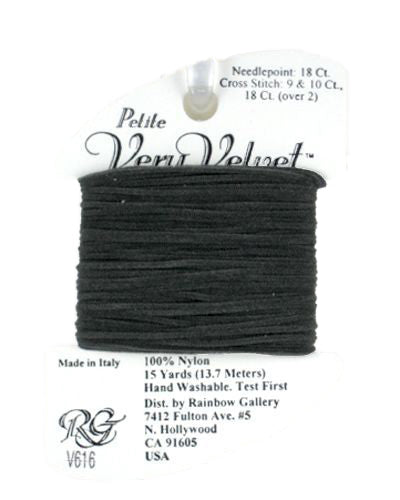 V616: Dark Gray Very Velvet Petite
