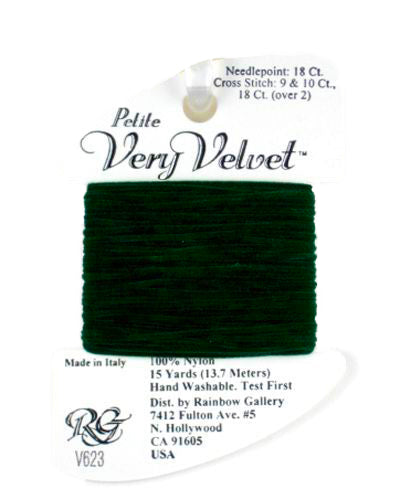 V623: Dark Green Very Velvet Petite