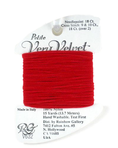 V632: Brite Red Very Velvet Petite