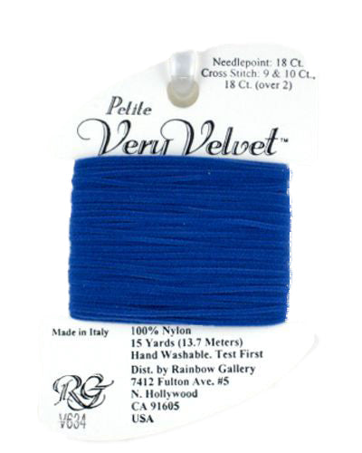 V634: Brite Blue Very Velvet Petite