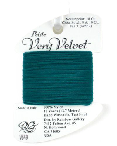 V649: Teal Very Velvet Petite