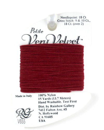V655: Dark Red Very Velvet Petite