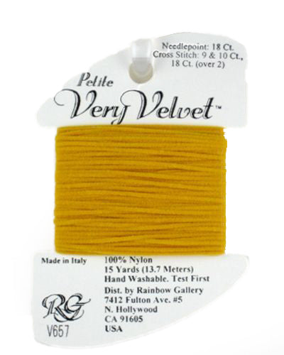V657: Gold Very Velvet Petite