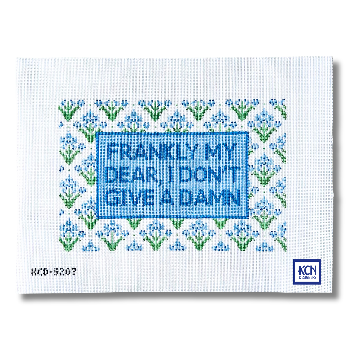 Frankly My Dear needlepoint canvas