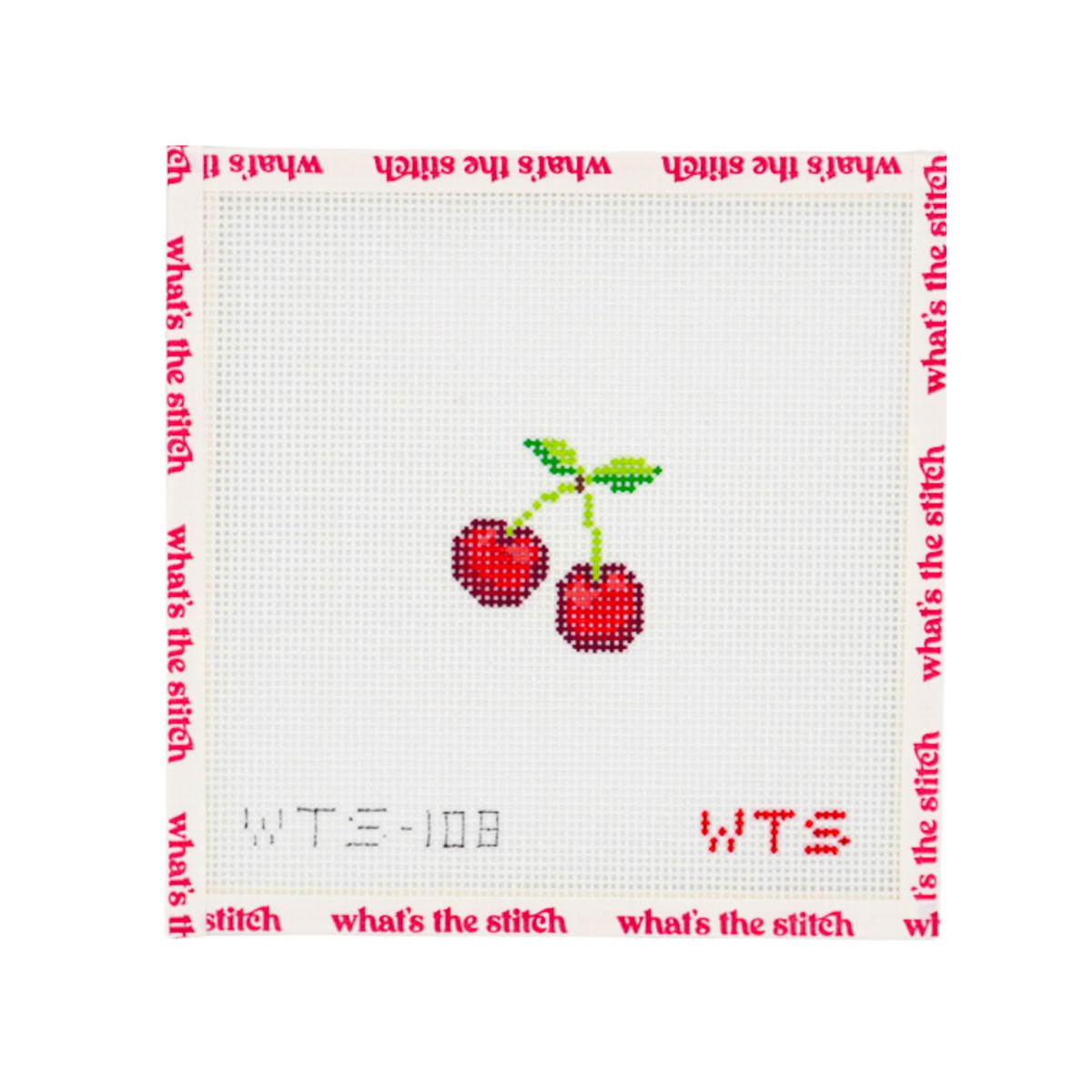 Mini Cherries needlepoint canvas