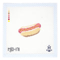 Hot Dog needlepoint canvas