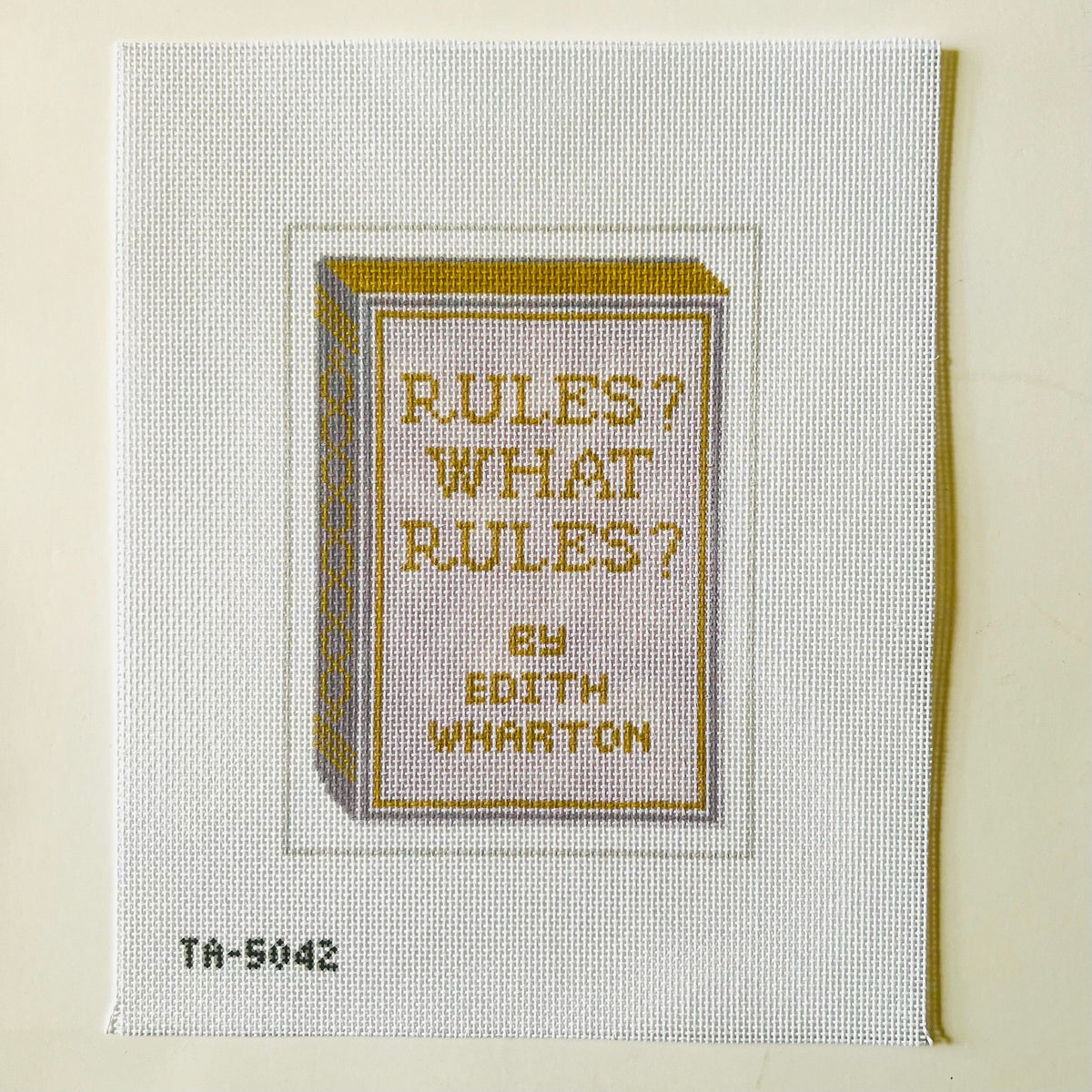 Rules, What Rules needlepoint canvas