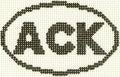 ACK (Nantucket, MA) Oval Ornament