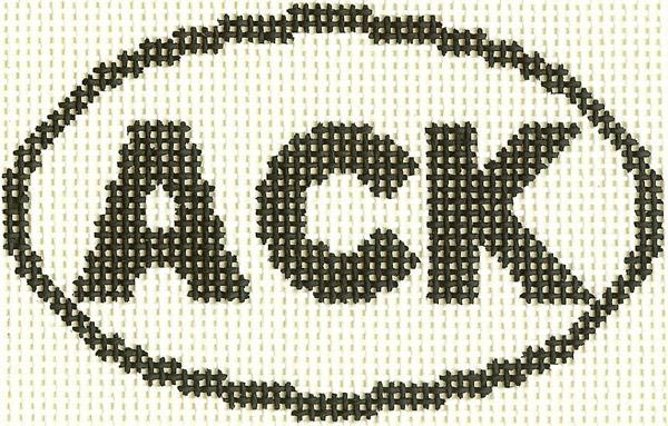 ACK (Nantucket, MA) Oval Ornament