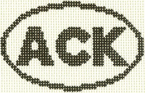 ACK (Nantucket, MA) Oval Ornament