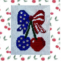 Cherries needlepoint canvas