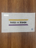 Votes for Women needlepoint canvas