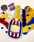 Champagne needlepoint canvas