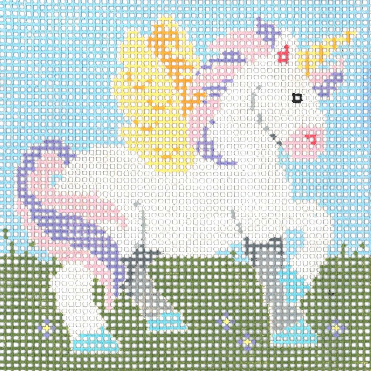 Unicorn needlepoint canvas