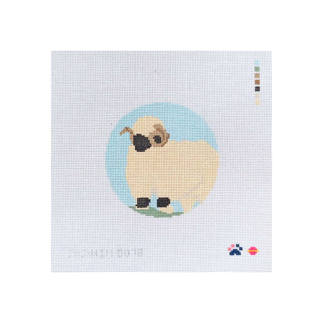 Sheep With Horns Round