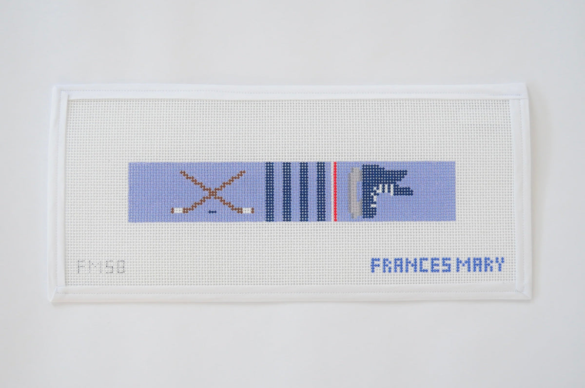 Hockey Key Fob needlepoint canvas