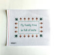 My Family Tree is Full of Nuts needlepoint canvas