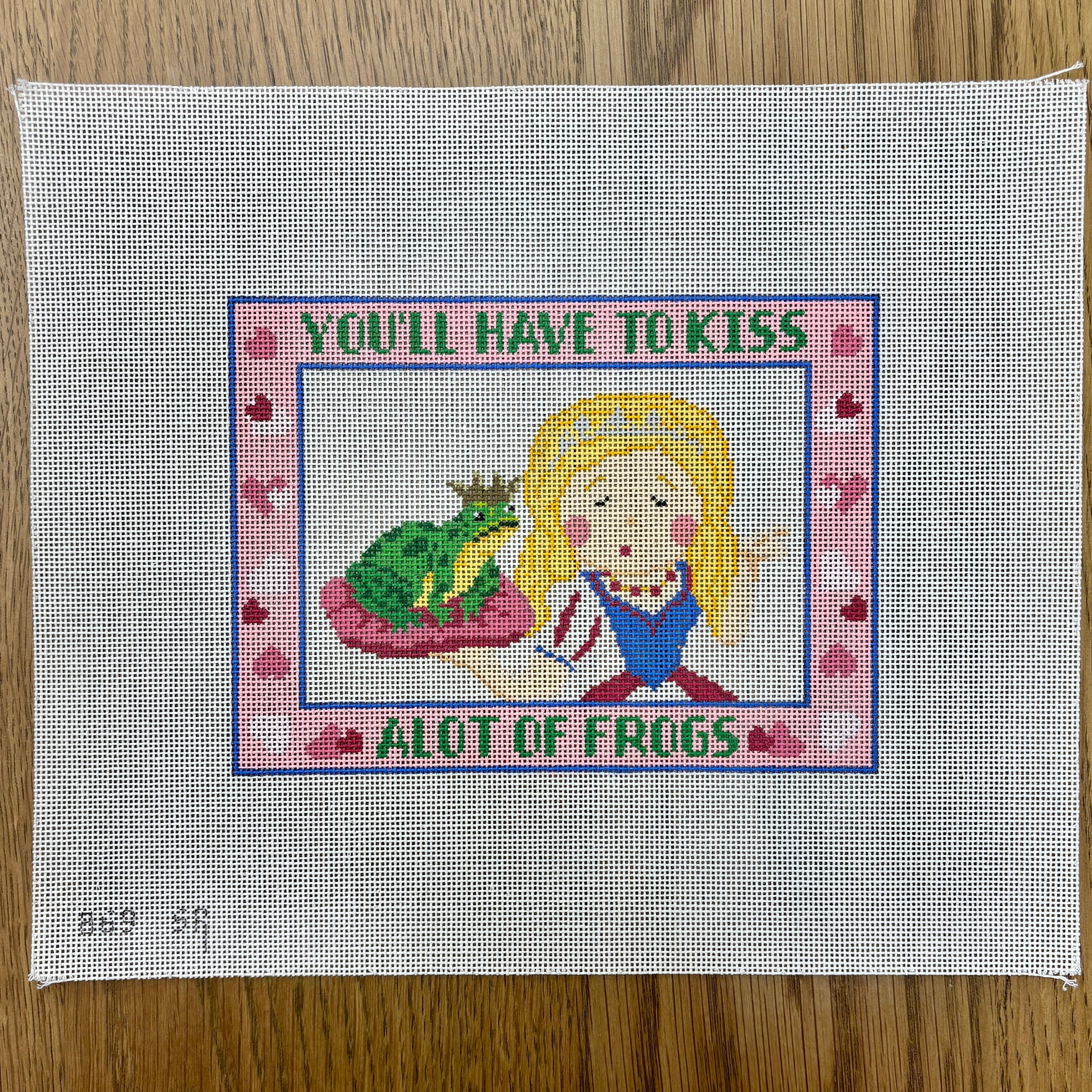 Kiss A Lot Of Frogs, Sign - 18 mesh