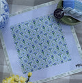 Bluebell Lattice needlepoint canvas
