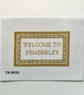Welcome to Pemberley needlepoint canvas