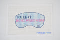 Don't Wake Mom Sleep Mask needlepoint canvas