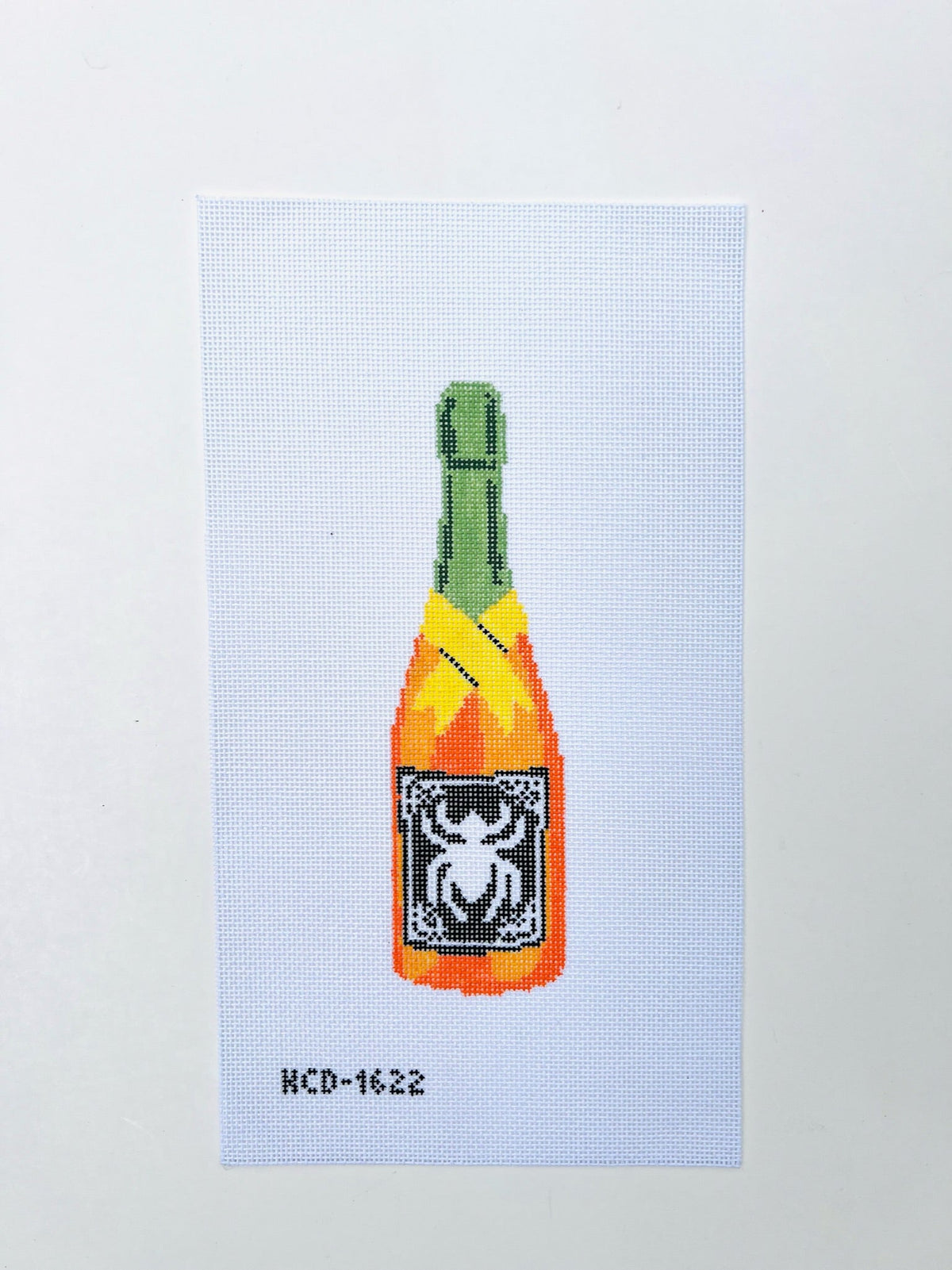 Spider Bottle needlepoint canvas