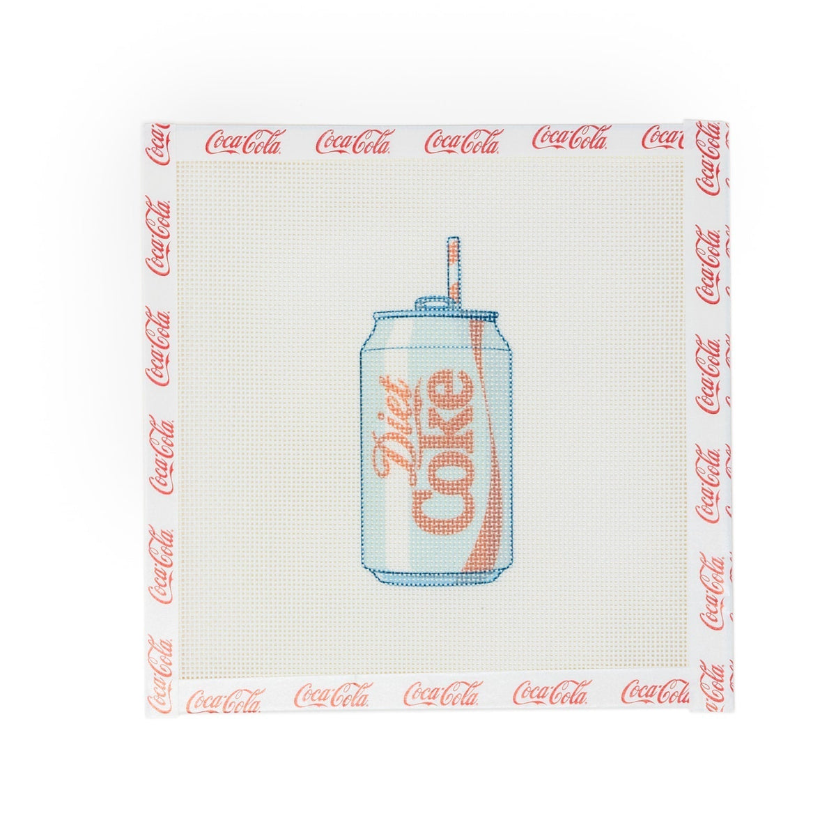 Diet Coke Can Needlepoint Canvas