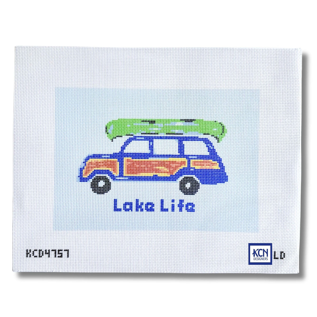 Lake Life needlepoint canvas
