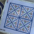 Blue Cottage Tile needlepoint canvas