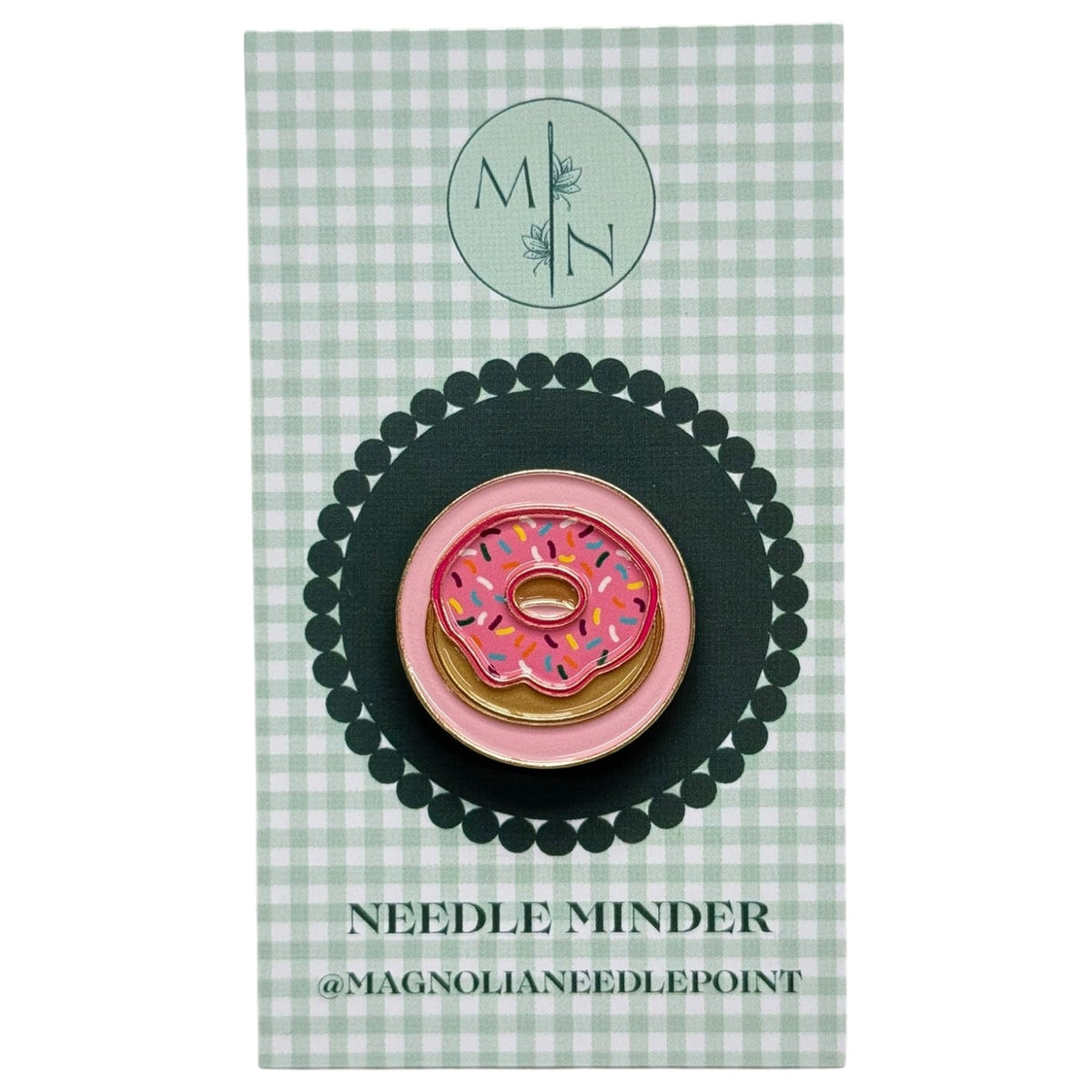 Strawberry Sprinkles Donut needle minder