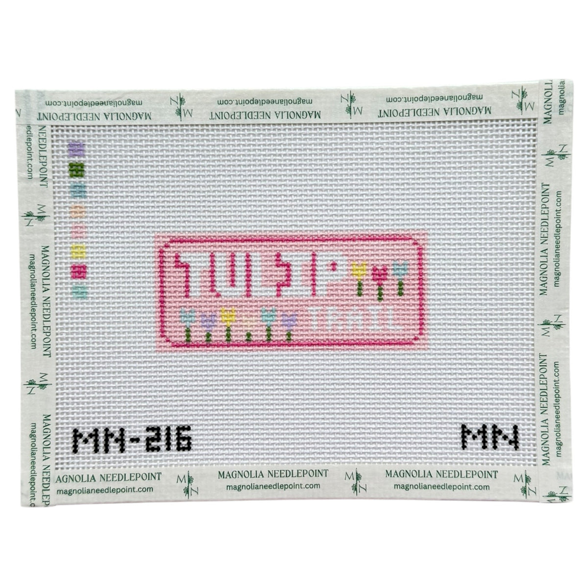 Tulip Trail needlepoint canvas