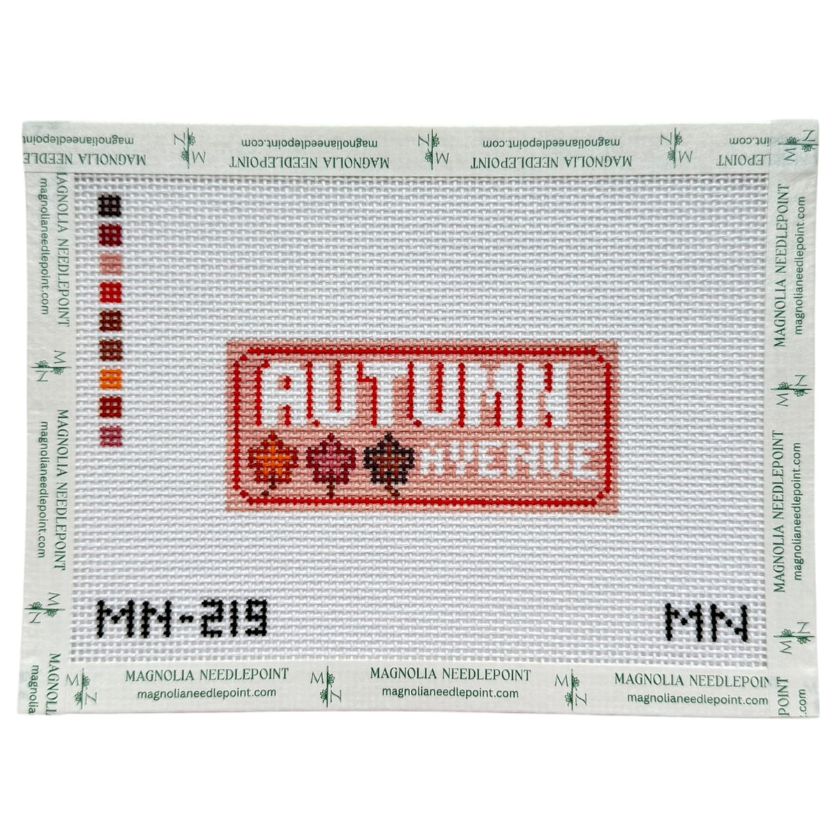 Autumn Avenue needlepoint canvas