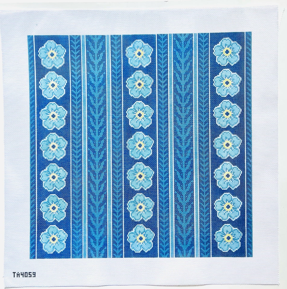 Forget Me Not needlepoint canvas