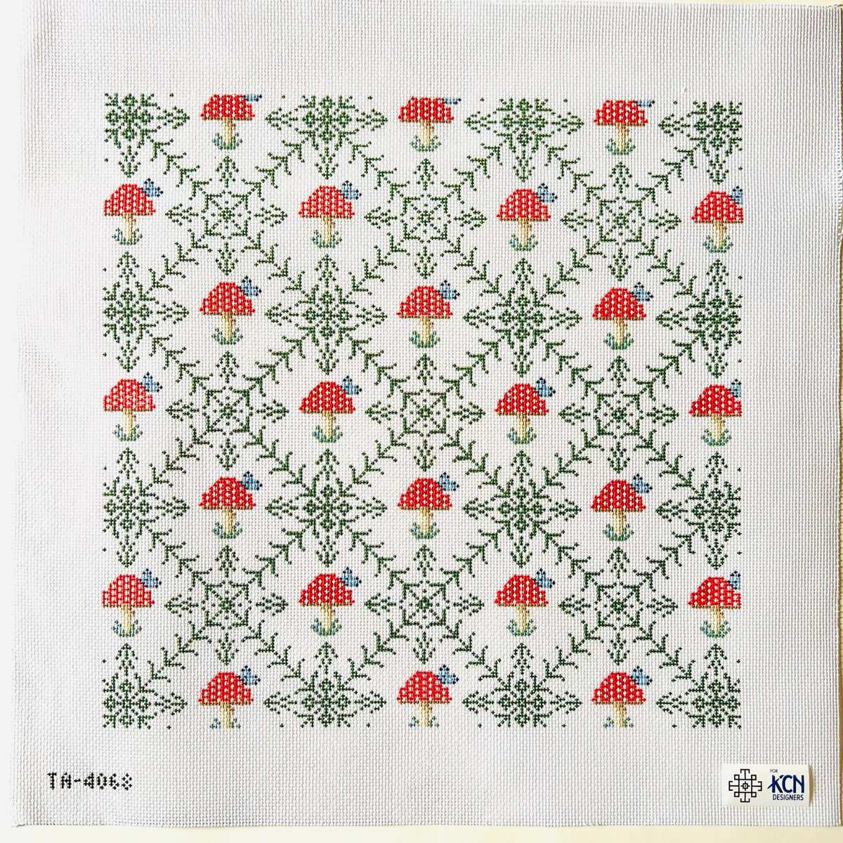 Fly Agaric Kismet needlepoint canvas