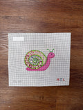 Purple Snail needlepoint canvas