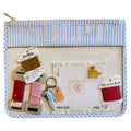 NDLPT Blue and White Striped Project Bag