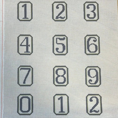 Blue/Green Perpetual Calendar Numbers