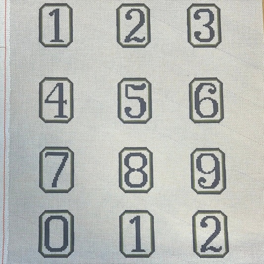 Blue/Green Perpetual Calendar Numbers