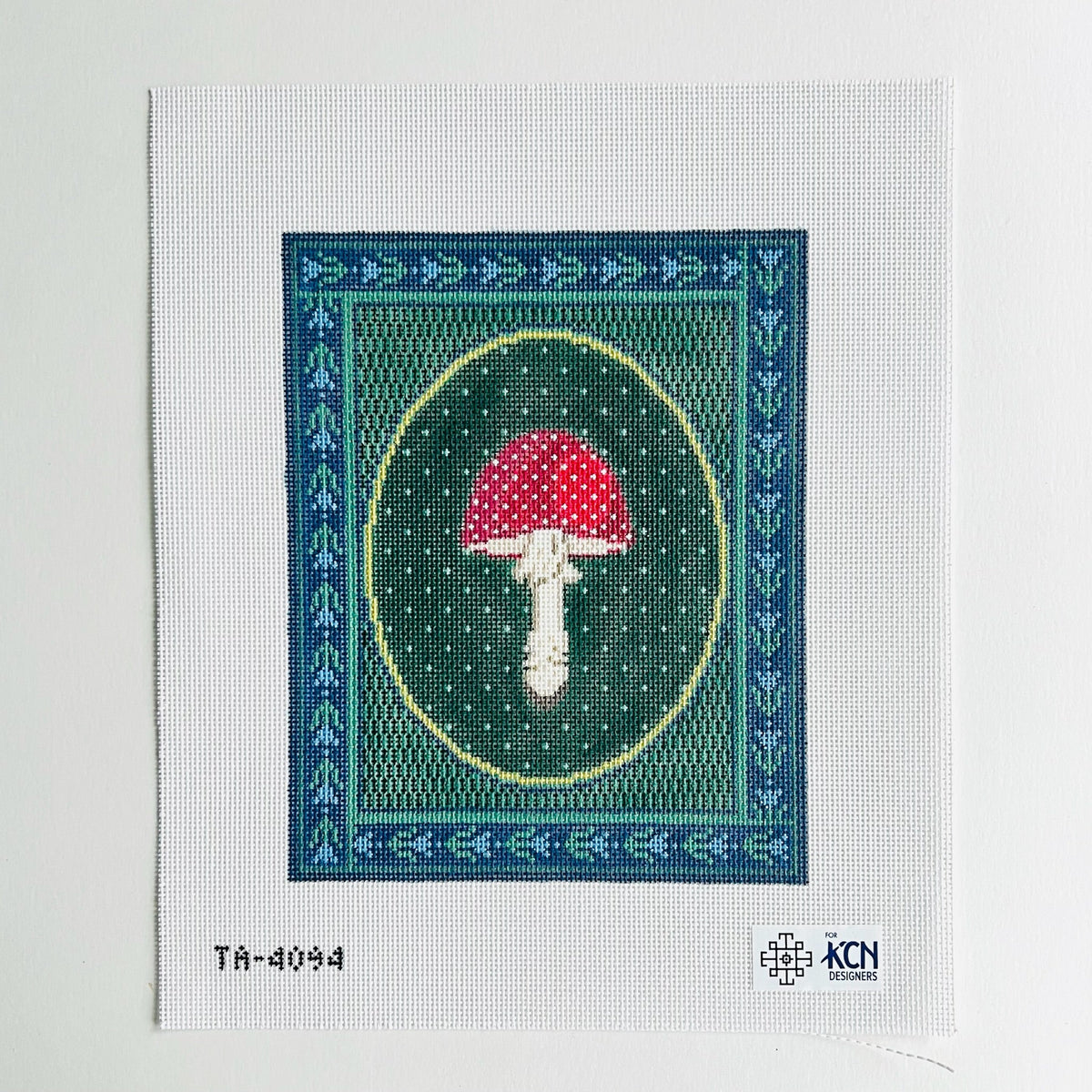 Mushroom Red Stand Up needlepoint canvas