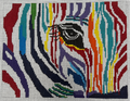 Rainbow Zebra Clutch