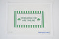 When Irish Eyes Are Smiling needlepoint canvas