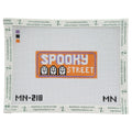 Spooky Street needlepoint canvas