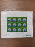 Peacock Clutch needlepoint canvas