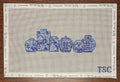 Ginger Jars Clutch needlepoint canvas by The Gingham Stitchery