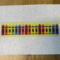 Crayon Key Fob needlepoint canvas