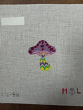 Mini Mushroom Bag Tag needlepoint canvas