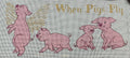 When Pigs Fly needlepoint canvas