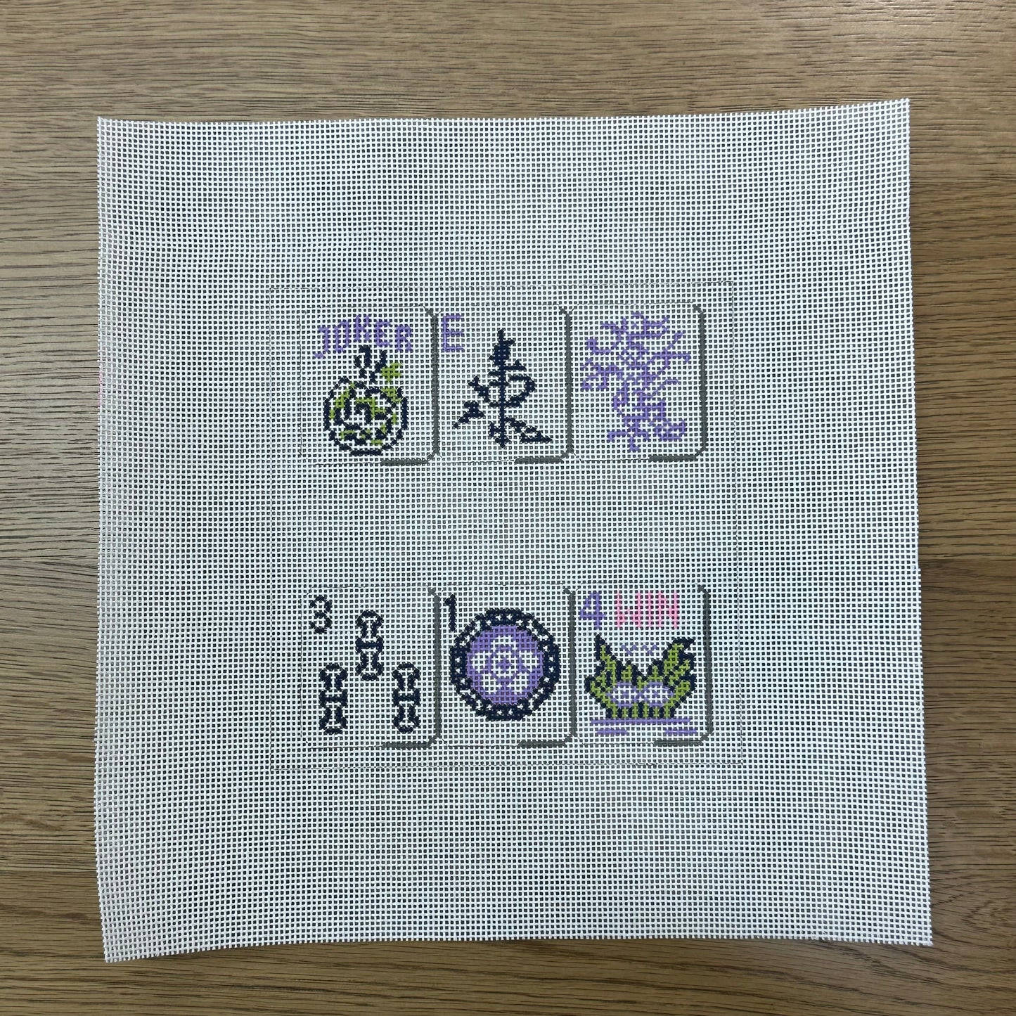 Mahjong, Purple - 13 Mesh