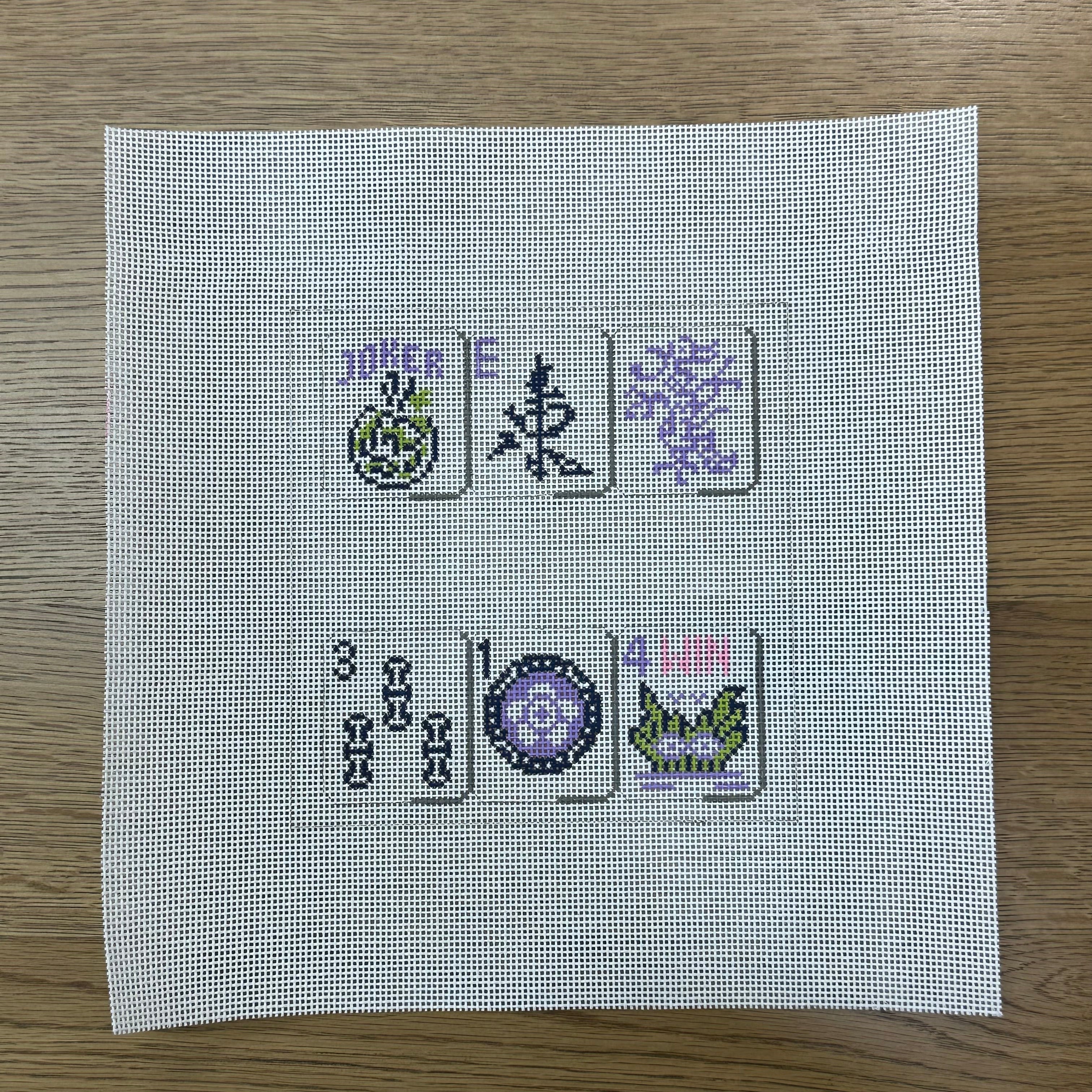 Mahjong, Purple - 13 Mesh