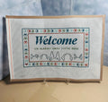 We Know Welcome Sign Needlepoint Canvas